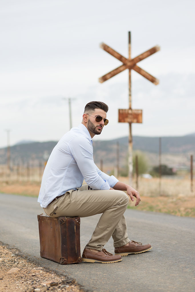 Pantalón casual cómodo de calidad de hombre tipo Chino.