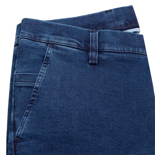 Color denim azul medio - Pantalón TCH Sport tipo chino sin pinzas en tejido vaquero de Algodón con lycra REGULAR