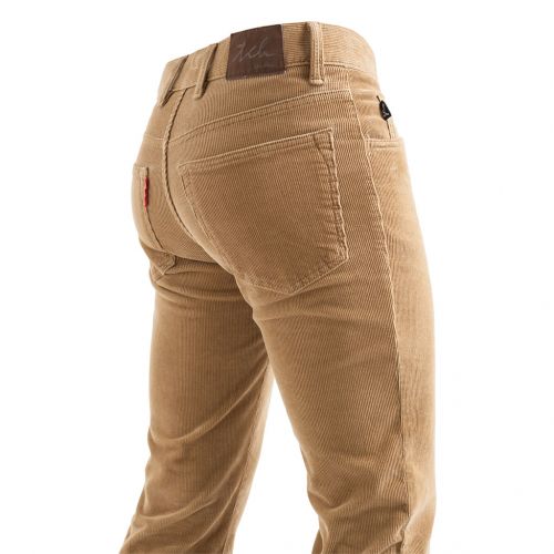 Color camel beig oscuro - Comprar Pantalón TCH Jeans 5 Bolsillos fabricado en Pana fina elástica de colores en España