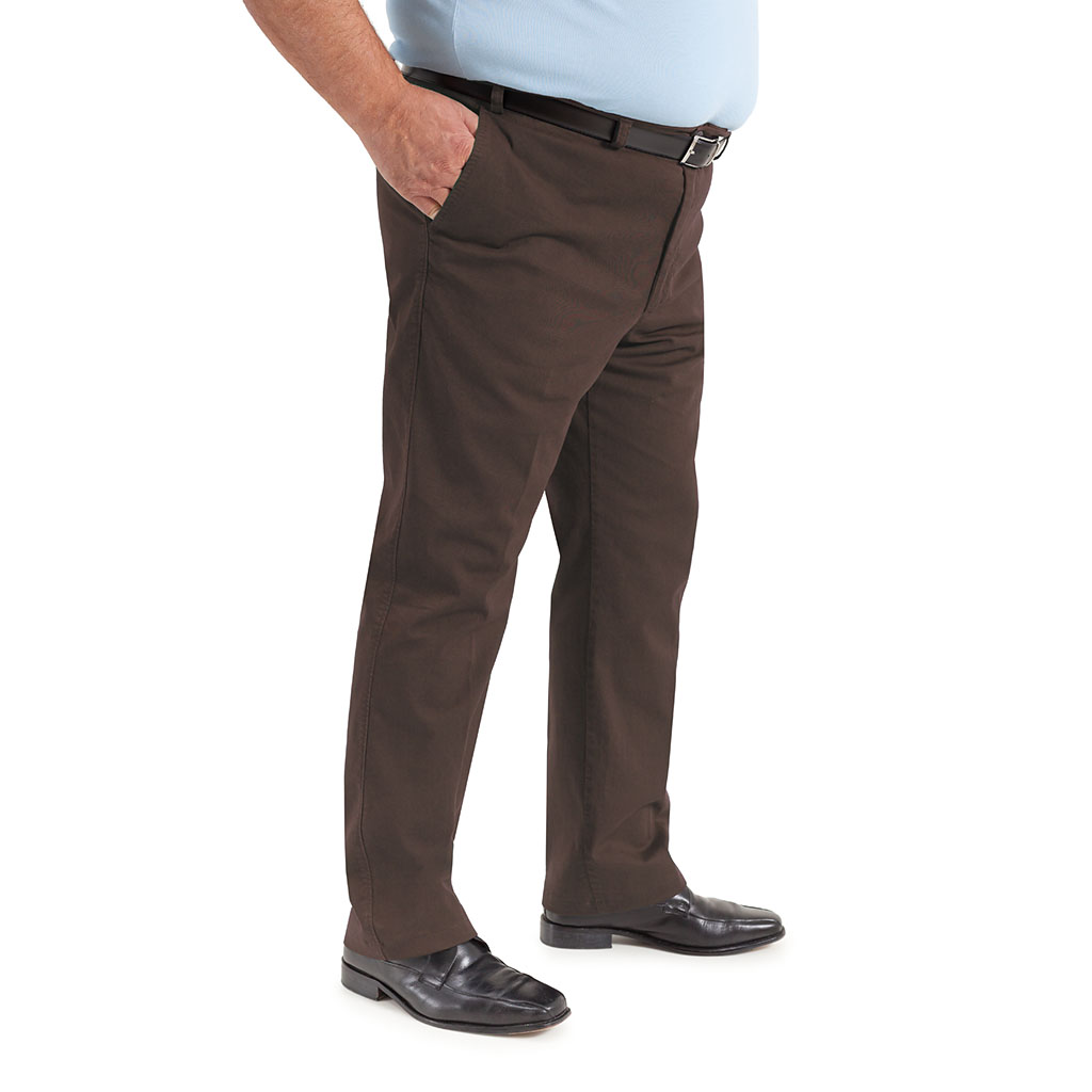 Pantalón TCH sport chino para chico hombre en tallas grandes, fabricado en gabardina fina elástica algodón con lycra REGULAR